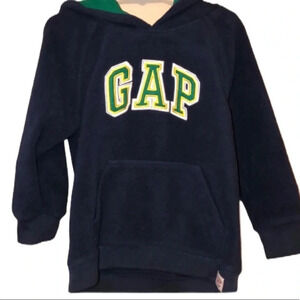 GAP EUC BOYS BLUES HOODED HOODIE FLEECE SWEATSHIRT TOPS TOP SHIRT SIZE 4 YRS